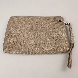 Wristlet Gold With Multi Colored Glitters